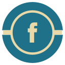 facebook, media, social, vintage svg vector icon