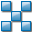 complete, cube, fix, grid, pixels, solution icon