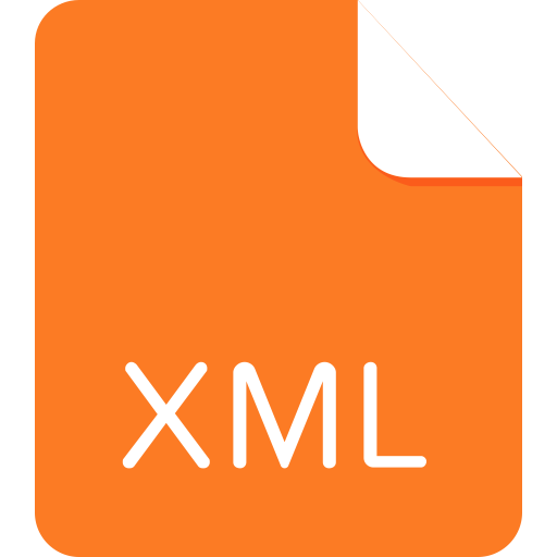Xml svg vector icon