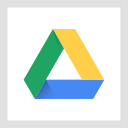colored, google drive, high quality, media, social, social media, square svg vector icon