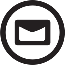 contact, email, linecon, mail, message, round svg vector icon