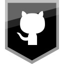 github, logo, media, social svg vector icon