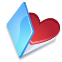 folder,favorits,blue icon