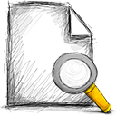 file, search icon