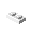 white,two,flat icon