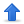 arrow, blue, up icon