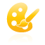 color, palette, yellow icon