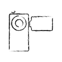 cam, camera, digital, handy, media, video svg vector icon