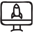 computer, desktop, marketing, monitor, seo, service, television svg vector icon