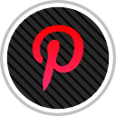 media, online, pinterest, social svg vector icon