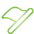 basic, flag, green icon