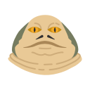 frog, jabba the hutt, star wars, toad svg vector icon
