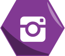 hexagon, instagram, media, networking, pictures, social svg vector icon