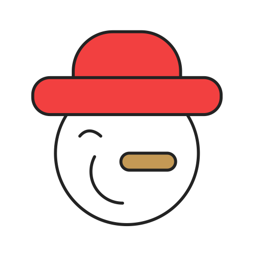 Snowman svg vector icon