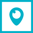 colored, line, media, periscope, social, social media, square svg vector icon