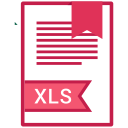 document, extension, file, xls svg vector icon