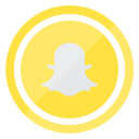 internet, mobile, smartphone, snapchat, technology svg vector icon