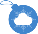 ball, christmas, cloudapp svg vector icon