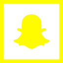 colored, high quality, media, snapchat, social, social media, square svg vector icon