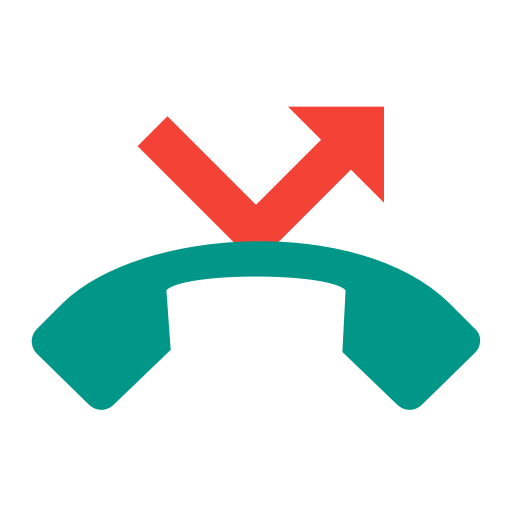Missed Call svg vector icon