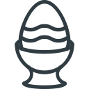 colored, decoration, easter, egg svg vector icon