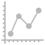 chart, graph, line icon