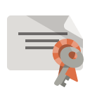 certificate,key icon