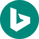 bing, circle, round , search engine svg vector icon