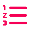 excel, format list numbered, google, google sheets, microsoft excel, sheets svg vector icon