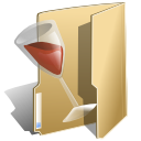 alcohol, folder, wine icon