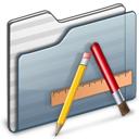 application,folder,graphite icon