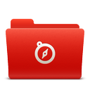 folder, new, red, sites, soda icon