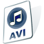 avi,file,video,paper,document icon
