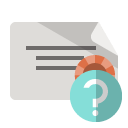 certificate,help icon