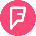 connection, foursquare, logo, media, social svg vector icon
