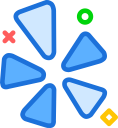 brand, logo, network, social, yelp svg vector icon