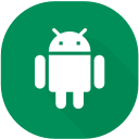 android, app, circle, design, device, material, smartphone svg vector icon