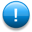 badge, exclamation icon