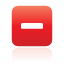collapse, red, toggle icon