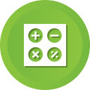 business, calculate, calculation, calculator, education, math svg vector icon