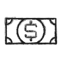business, dollar, money svg vector icon