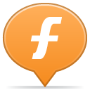 balloon, furl, social icon