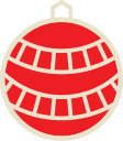 ball, christmas, decoration, xmas svg vector icon