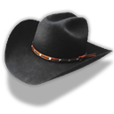 hat,cowboy,black icon