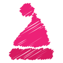 cap, christmas, cold, hat, scribble, whool, winter svg vector icon