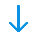 arrow, direction, down svg vector icon