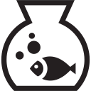 animal, company, fish, friendly, pets svg vector icon