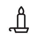 candle, holiday, light svg vector icon