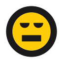 annoyed, emojis, emot, unamused svg vector icon