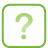 basic, button, green, question icon